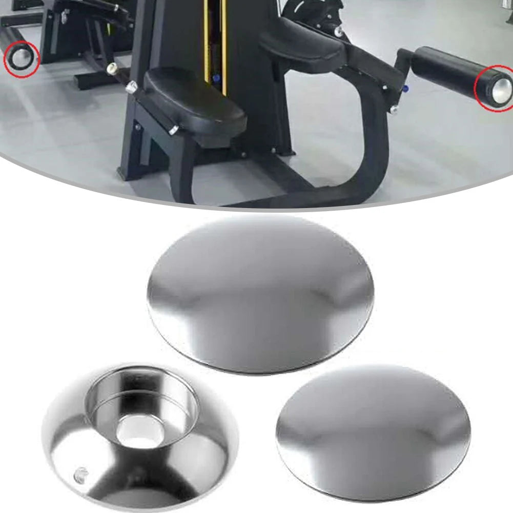 1Pcs Foam Foot Pads Rollers Handle End Cap Aluminum Alloy Solid Handle Cap Gym Fitness Equipment Accessories