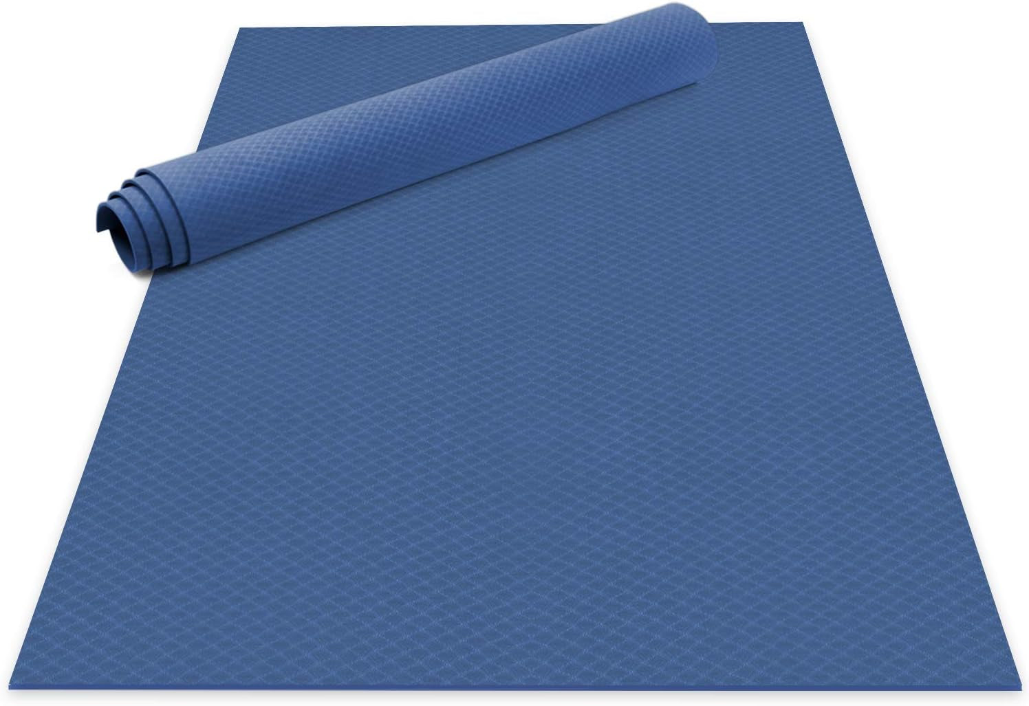Large Yoga Mat for Pilates Stretching Home Gym Workout, Extra Thick Non Slip Exercise Mat, Extra Wide Fitness Mat for Men and Women, Mutil-Size X 1/4'' Thick