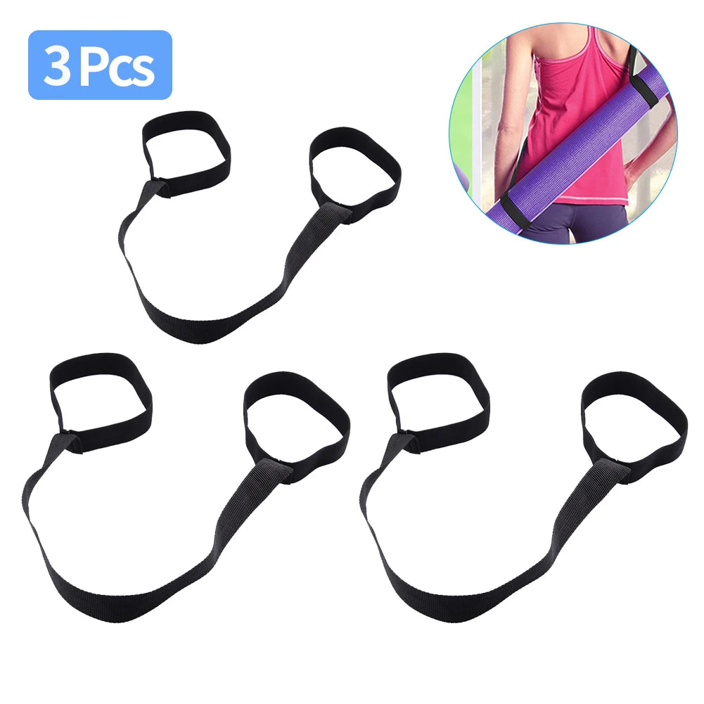 Portable Yoga Mat Strap Belts Adjustable Storage Ties Sports Sling Shoulder Carry Strap Belt Exercise Stretch Fitness Equiment