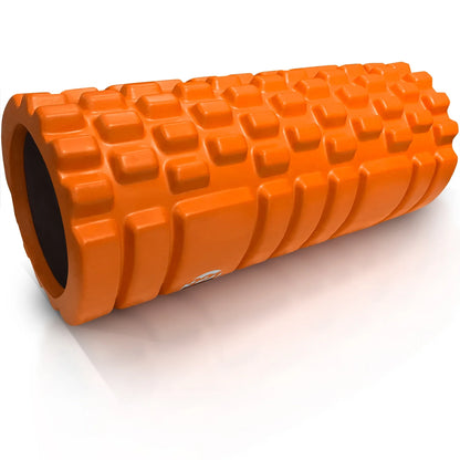 Medium Density Massaging Foam Roller for Myofascial Self Release and Deep Tissue Massage - Orange