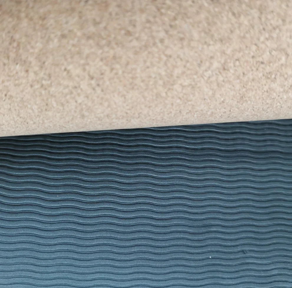 183X61Natural Cork TPE Yoga Mat Fitness Gym Sports Mats Pilates Exercise Pads Non-Slip Yoga Mats 6Mm Absorb Sweat Odorless