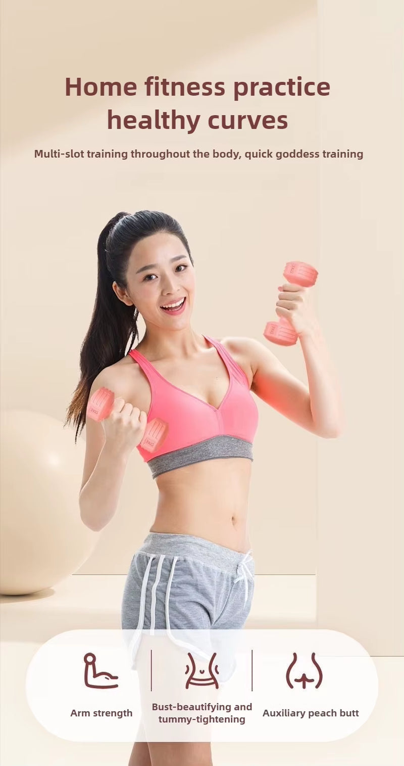 Zen Rhyme 2Pcs 2Kg Dumbbells Home Fitness Equipment Yoga Arm Muscle Fitness Gym Equipment for Home Workout Accessories