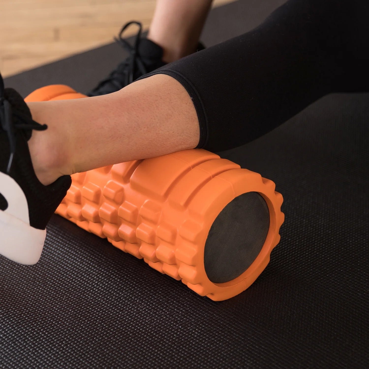 Medium Density Massaging Foam Roller for Myofascial Self Release and Deep Tissue Massage - Orange