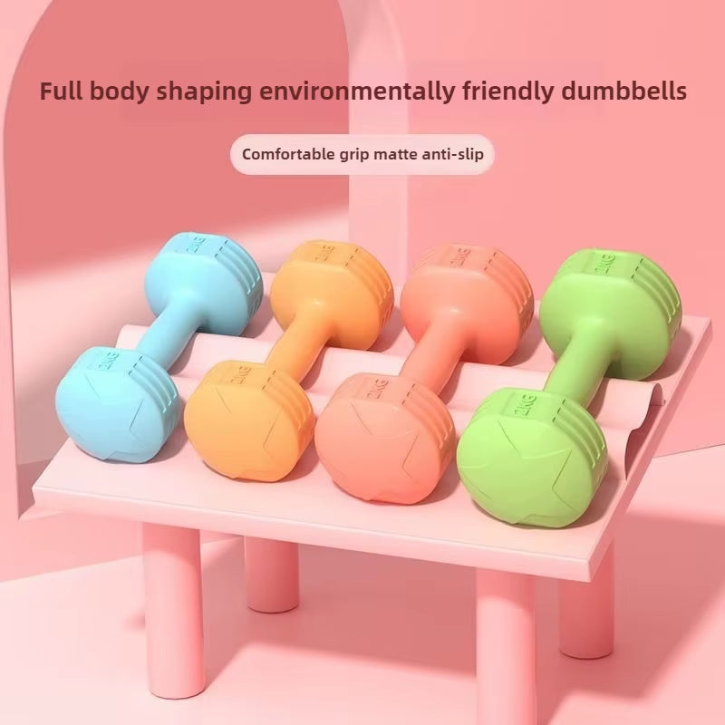 Zen Rhyme 2Pcs 2Kg Dumbbells Home Fitness Equipment Yoga Arm Muscle Fitness Gym Equipment for Home Workout Accessories