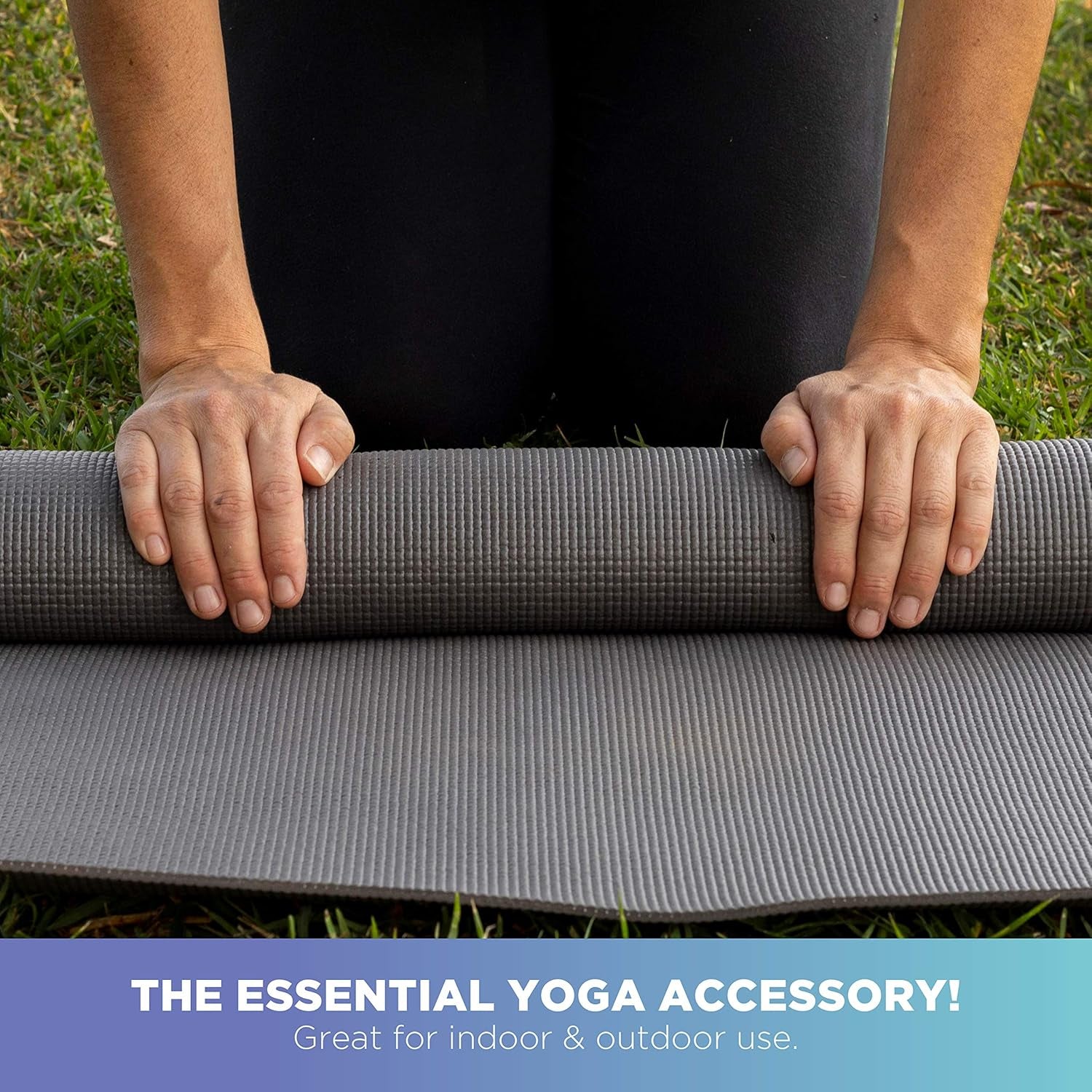 Extra Thick Adult Yoga Mat | 6Mm (¼”) Thick X 72” L X 24” W | Larger, Thicker & More Comfortable | Non-Toxic, SGS Certified | Non-Skid & Non-Slip Eco Friendly Exercise Gym Mat | Lavender