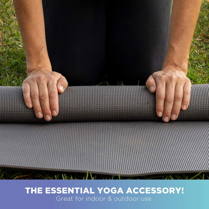 Extra Thick Adult Yoga Mat | 6Mm (¼”) Thick X 72” L X 24” W | Larger, Thicker & More Comfortable | Non-Toxic, SGS Certified | Non-Skid & Non-Slip Eco Friendly Exercise Gym Mat | Lavender