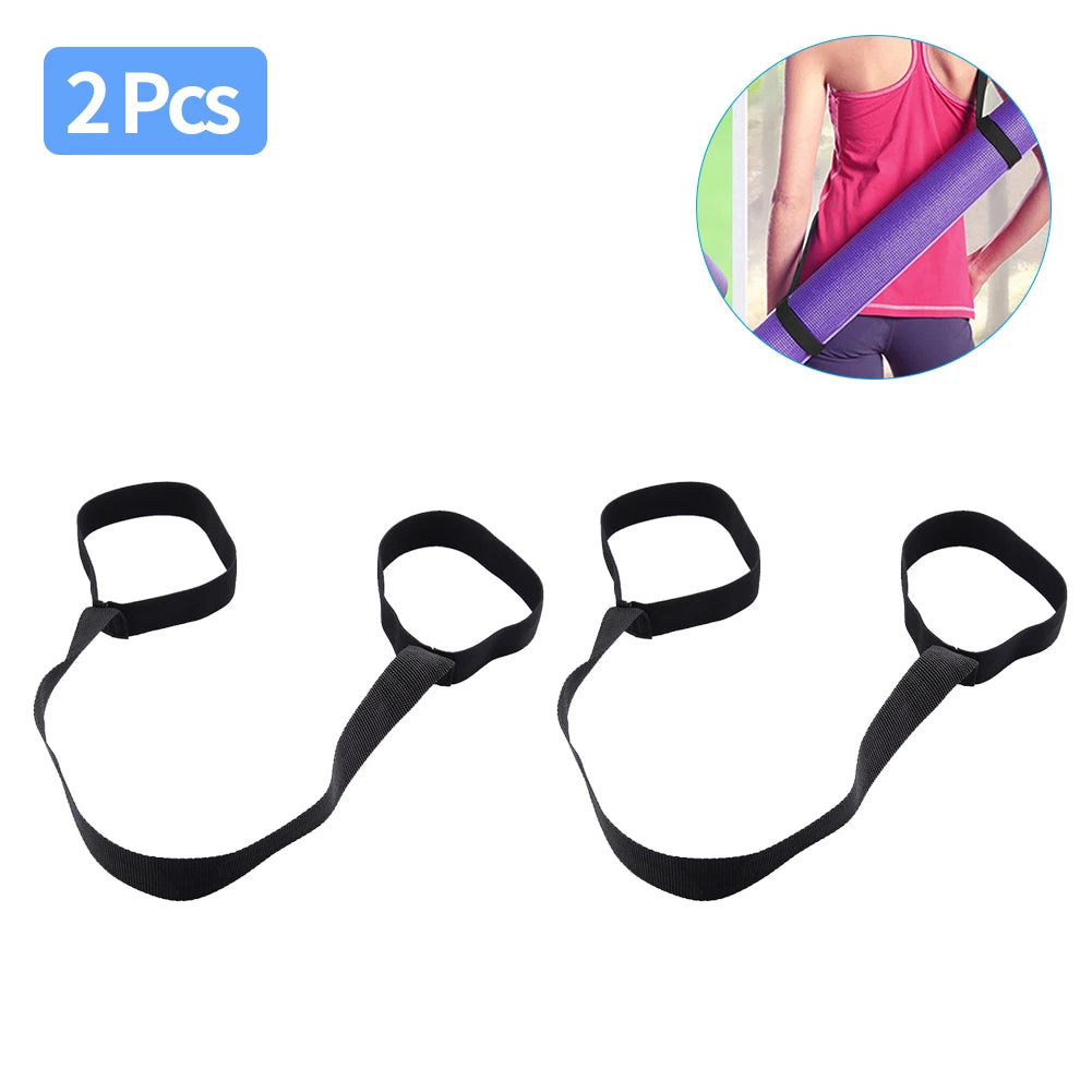 Portable Yoga Mat Strap Belts Adjustable Storage Ties Sports Sling Shoulder Carry Strap Belt Exercise Stretch Fitness Equiment