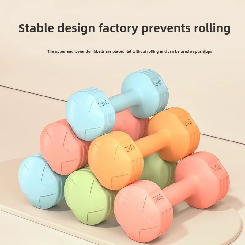 Zen Rhyme 2Pcs 2Kg Dumbbells Home Fitness Equipment Yoga Arm Muscle Fitness Gym Equipment for Home Workout Accessories