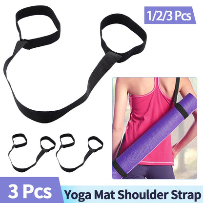 Portable Yoga Mat Strap Belts Adjustable Storage Ties Sports Sling Shoulder Carry Strap Belt Exercise Stretch Fitness Equiment