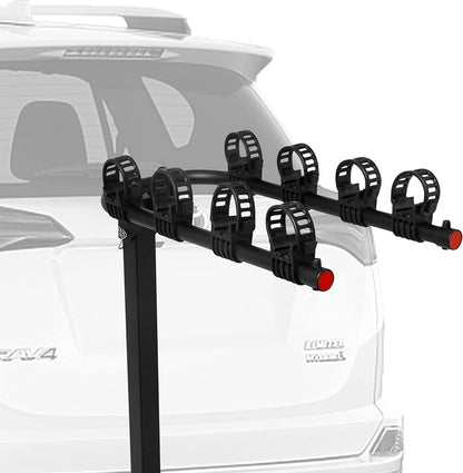 4 Bike Rack Hitch Mount, Bicycle Racks for Trailer Hitch Fits Most Cars, Sedans, Hatchbacks, Minivans and Suvs with a 2" Hitch Receiver