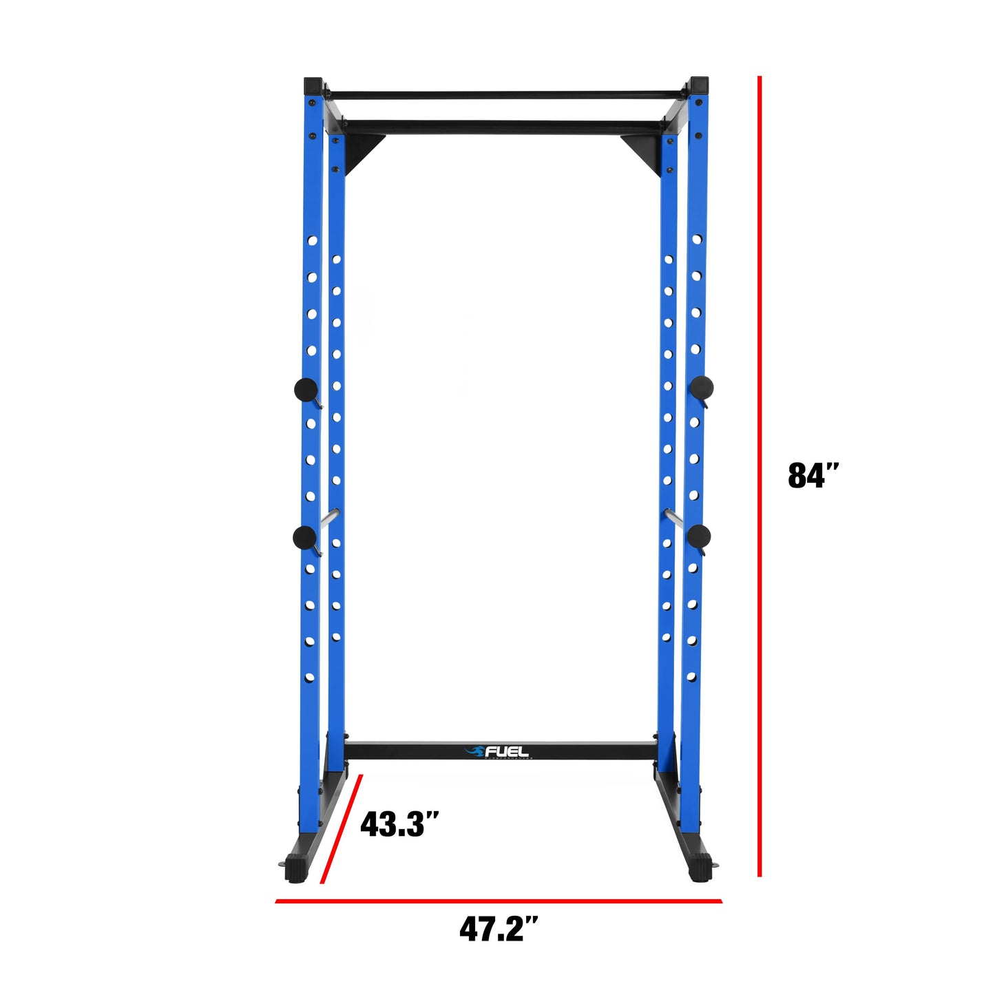 7-Foot Adjustable Full Cage Power Rack, Blue
