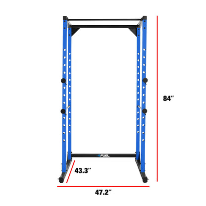 7-Foot Adjustable Full Cage Power Rack, Blue