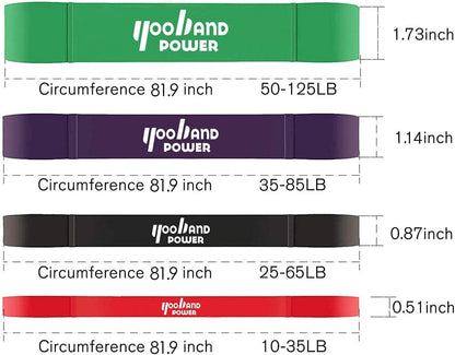 Resistance Band Set,Pull up Assistance Bands,Exercise Bands,Workout Stretch Bands,Mobility Bands, Powerlifting Bands,For Resistance Training,Physical Therapy,Home Fitness,For Men & Women