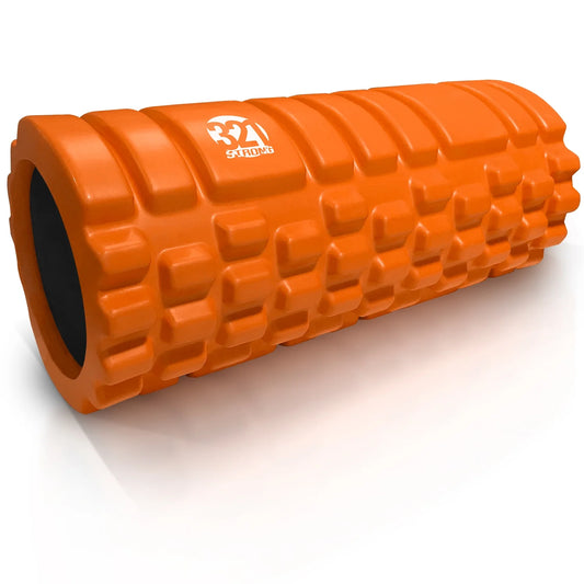 Medium Density Massaging Foam Roller for Myofascial Self Release and Deep Tissue Massage - Orange