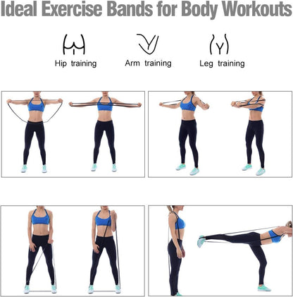 Resistance Band Set,Pull up Assistance Bands,Exercise Bands,Workout Stretch Bands,Mobility Bands, Powerlifting Bands,For Resistance Training,Physical Therapy,Home Fitness,For Men & Women