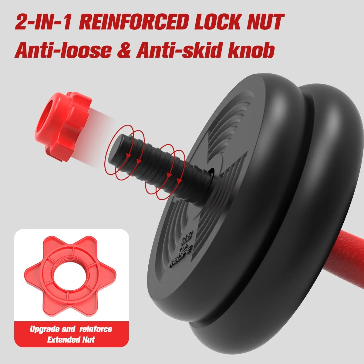 Pithage 5 in 1 Dumbbell Barbell Kettlebell Set 40LB Adjustable Free Weight Set for Home Gym, Black