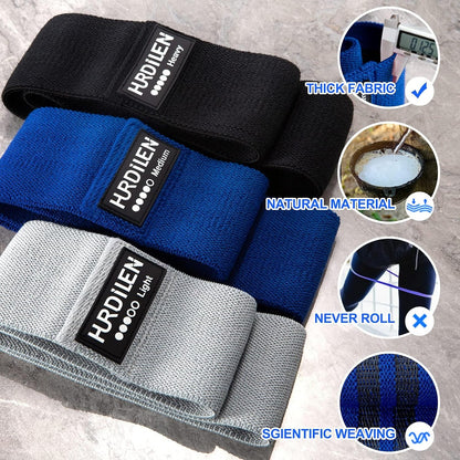 Professional Resistance Bands for Fitness Training - Elastic Stretch Bands for Men and Women with Carry Bag for Physical Therapy, Home Workouts, and Yoga