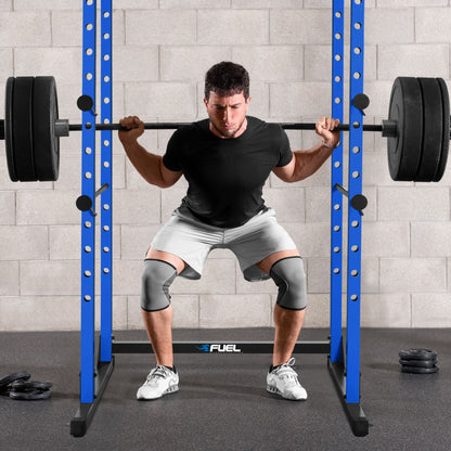 7-Foot Adjustable Full Cage Power Rack, Blue