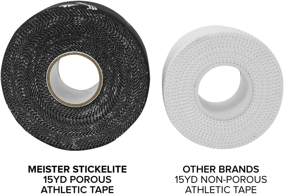 Stickelite Professional Porous Athletic Tape - 15Yd X 1.5" - Black - 1 Roll