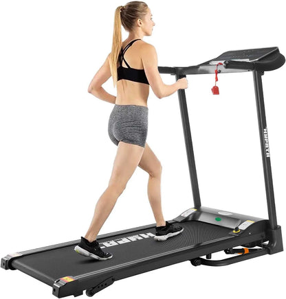 2.5HP Folding Treadmill with 300Lb Capacity, 7.5MPH, 12 Preset Programs for Home Office, Portable Treadmill Running Walking Machine