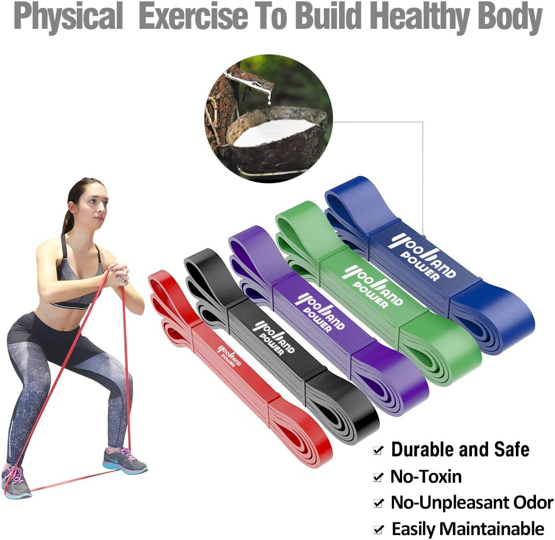 Resistance Band Set,Pull up Assistance Bands,Exercise Bands,Workout Stretch Bands,Mobility Bands, Powerlifting Bands,For Resistance Training,Physical Therapy,Home Fitness,For Men & Women