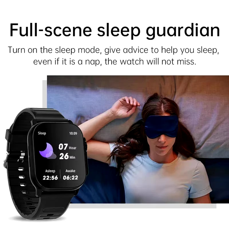 T900 Ultra Bluetooth Smartwatch with Heart Rate Monitor and Message Alerts for Android and iOS - Suitable for Men and Women