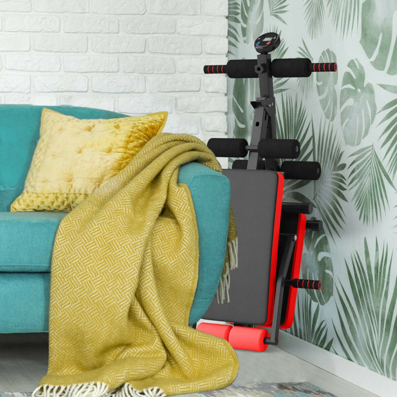 Adjustable Sit up Bench with LCD Monitor