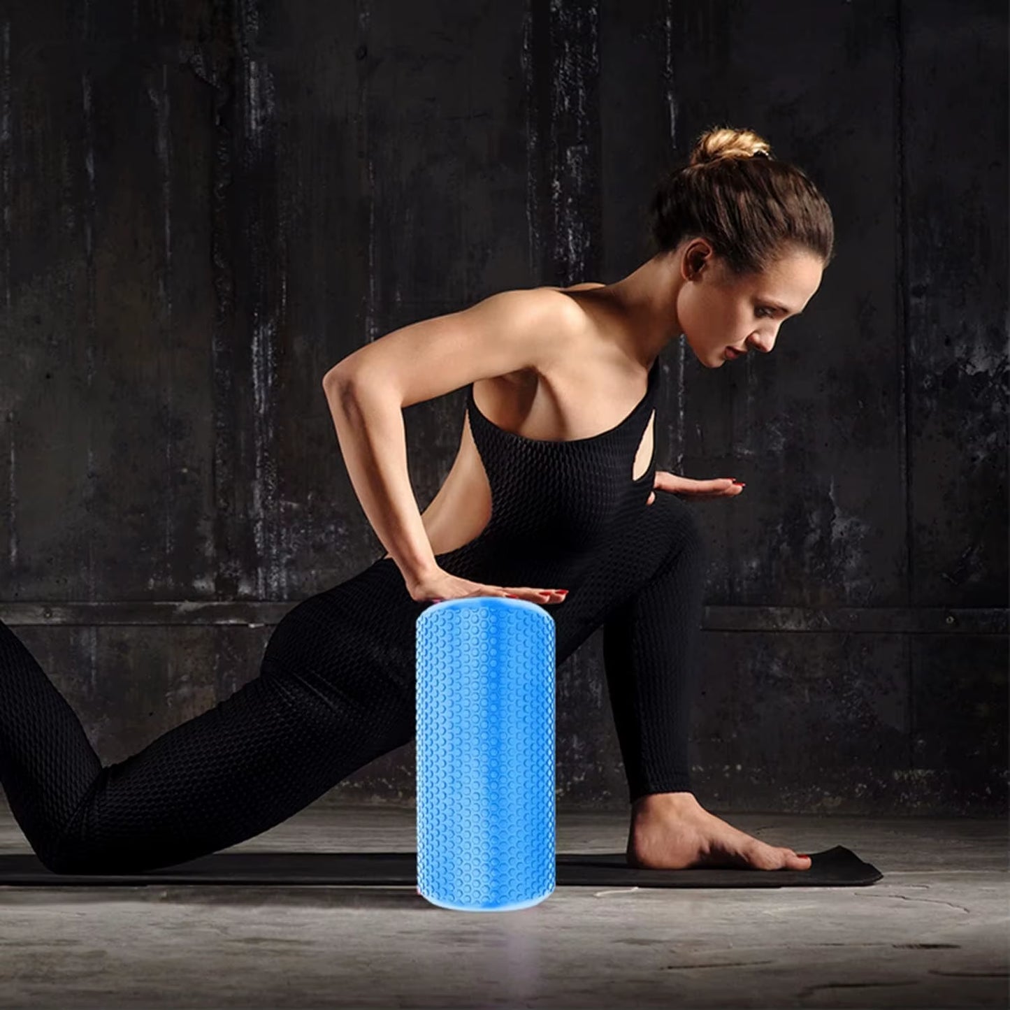 18In/45Cm Yoga Foam Roller High-Density EVA Muscle Roller Column Self Massage Tool for Pilates Yoga Fitness Gym Equipment