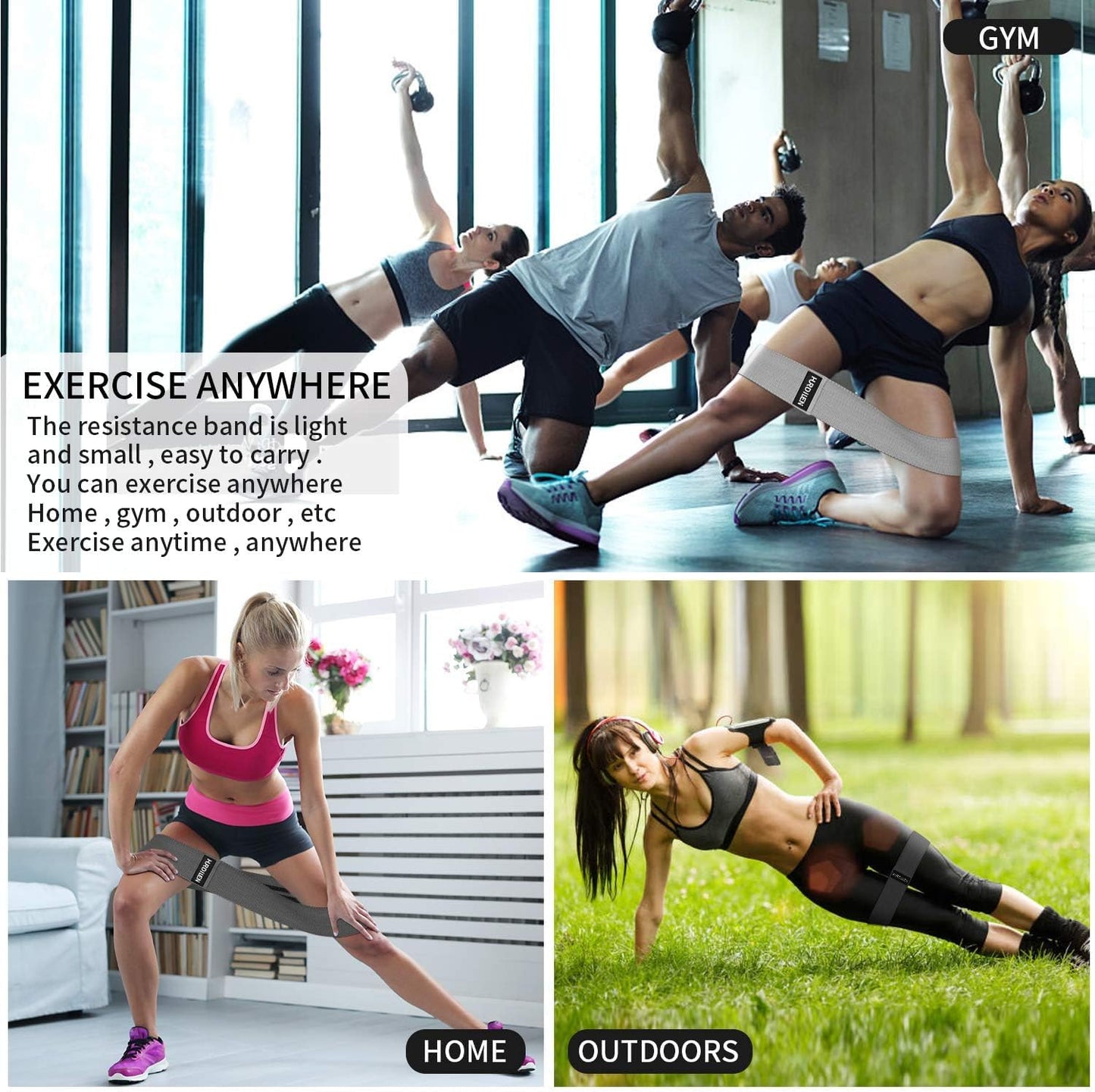 Professional Resistance Bands for Fitness Training - Elastic Stretch Bands for Men and Women with Carry Bag for Physical Therapy, Home Workouts, and Yoga