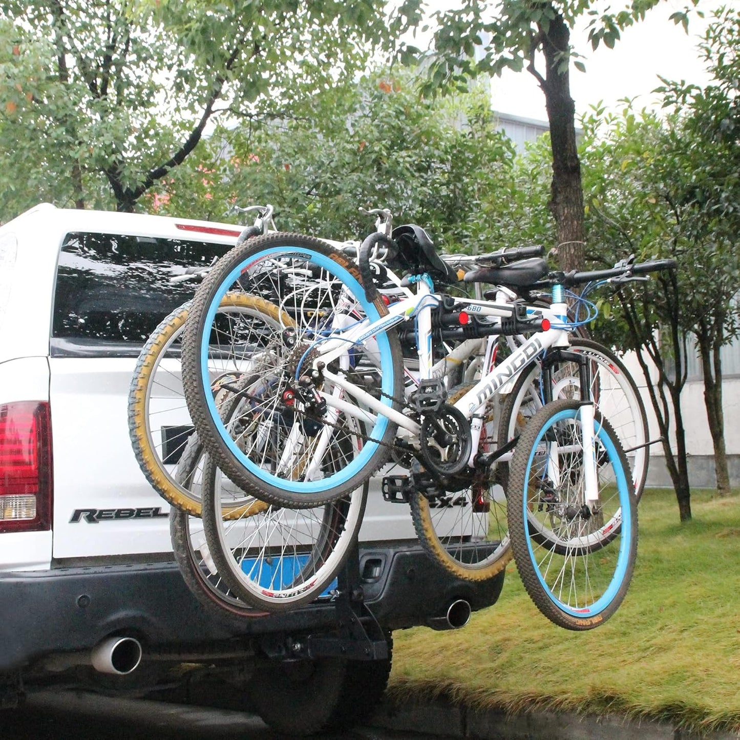4 Bike Rack Hitch Mount, Bicycle Racks for Trailer Hitch Fits Most Cars, Sedans, Hatchbacks, Minivans and Suvs with a 2" Hitch Receiver