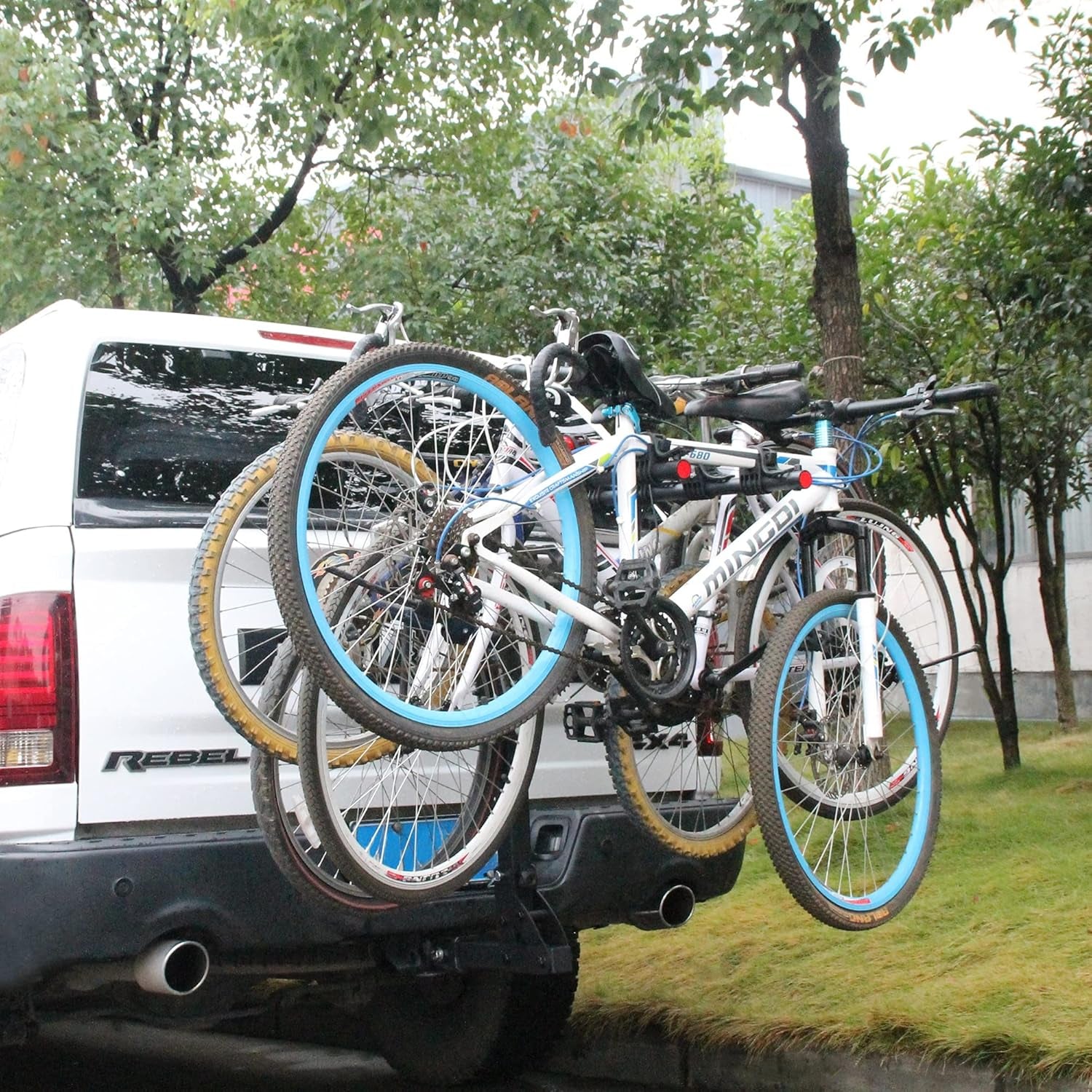4 Bike Rack Hitch Mount, Bicycle Racks for Trailer Hitch Fits Most Cars, Sedans, Hatchbacks, Minivans and Suvs with a 2" Hitch Receiver