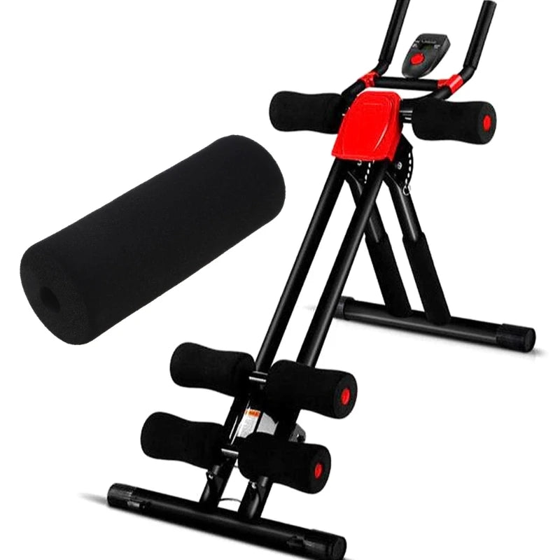 Black Foam Pads Rollers Soft Buffer Tube Cover Machine Tube Leg Gym Replacement Parts for Home Exercise Equipment Sponge Sleeve