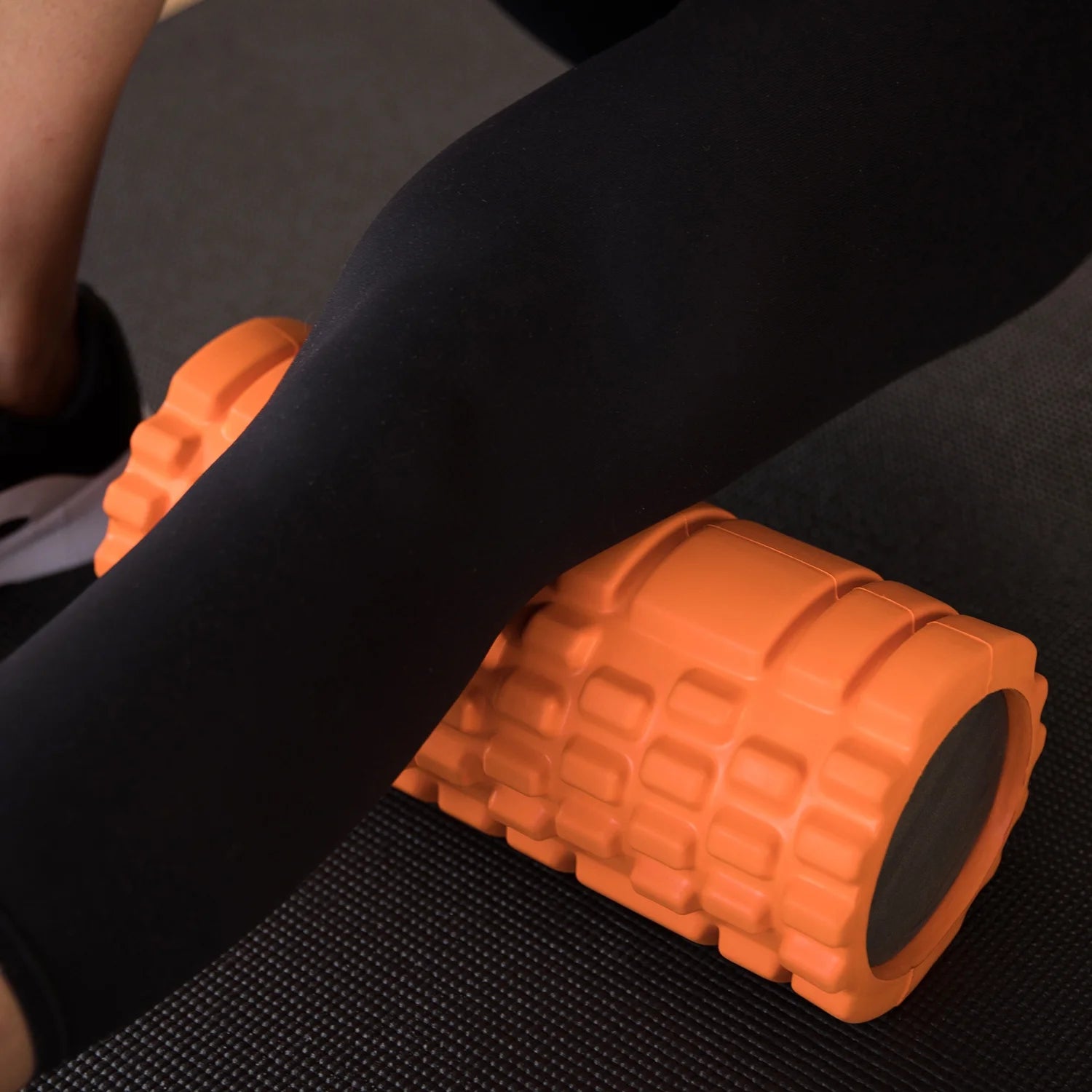 Medium Density Massaging Foam Roller for Myofascial Self Release and Deep Tissue Massage - Orange