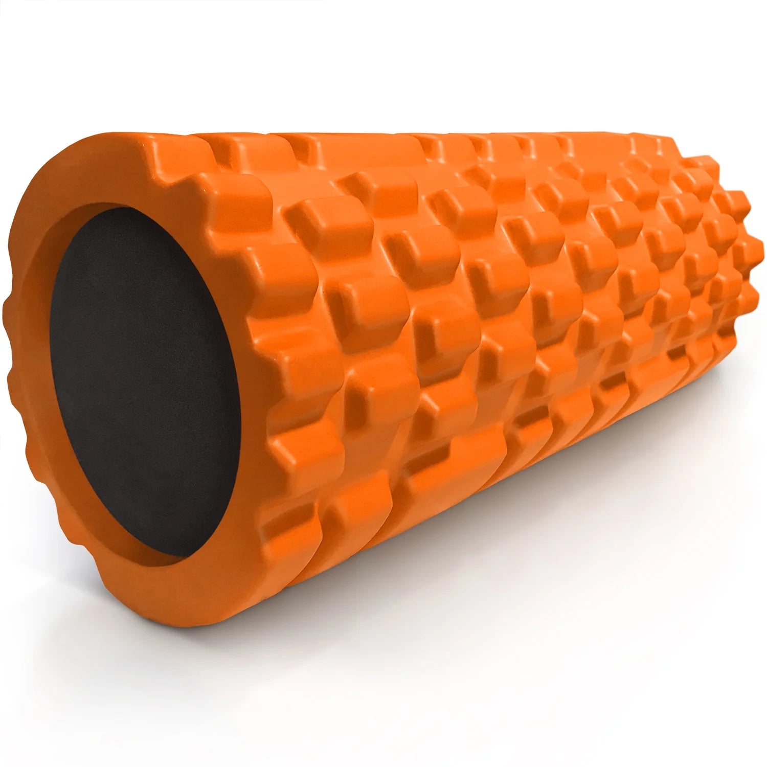 Medium Density Massaging Foam Roller for Myofascial Self Release and Deep Tissue Massage - Orange