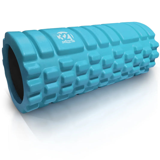 Medium Density Massaging Foam Roller for Myofascial Self Release and Deep Tissue Massage - Aqua