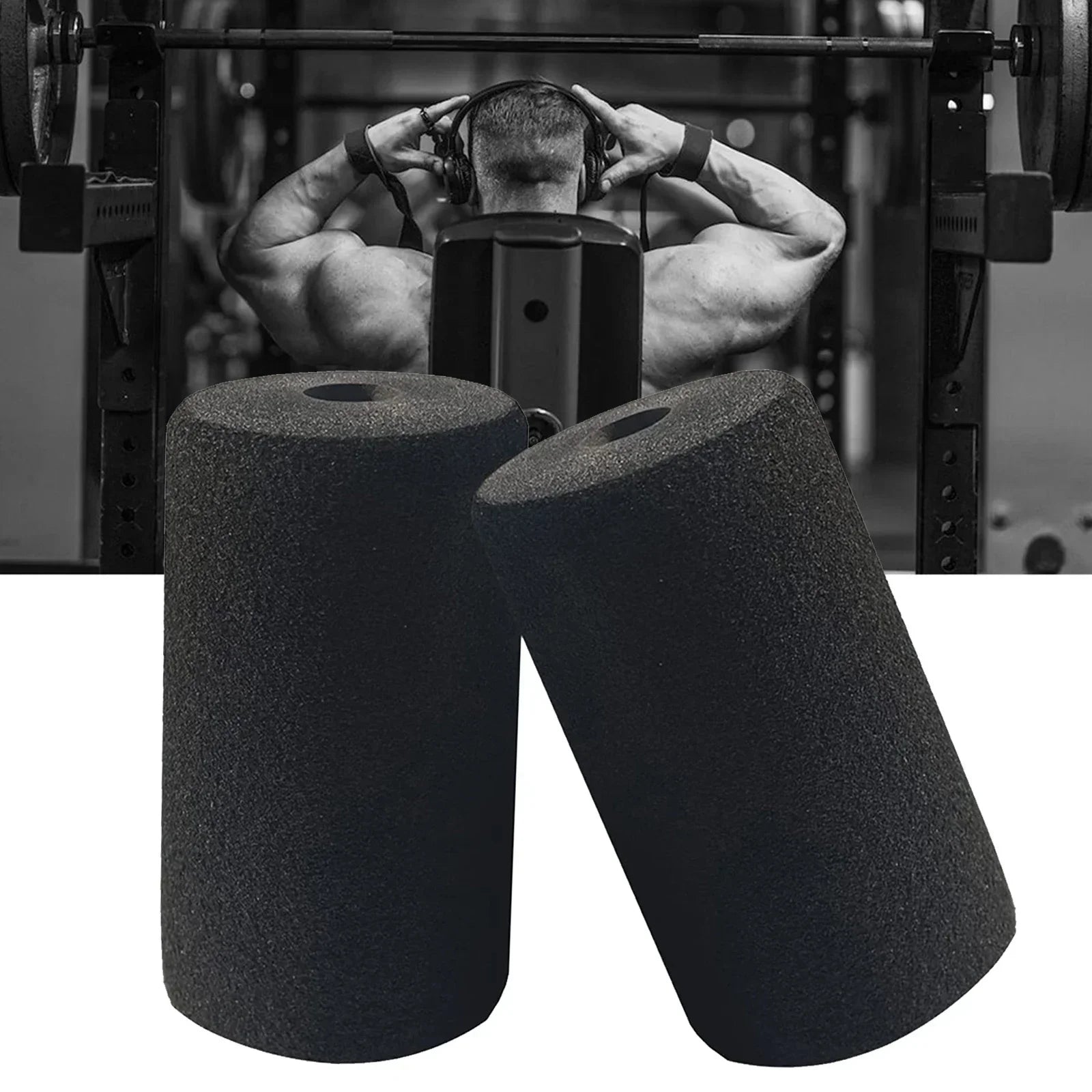 2Pcs Foot Foam Pads Rollers Replacement for Leg Extension for Weight Bench for Gym Exercise Machines Foot Foam Pads