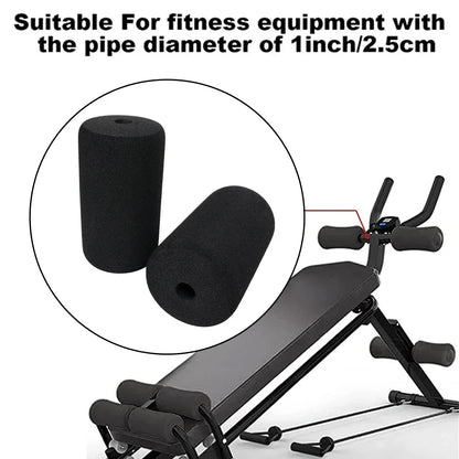 2Pcs Foot Foam Pads Rollers Replacement for Leg Extension for Weight Bench for Gym Exercise Machines Foot Foam Pads