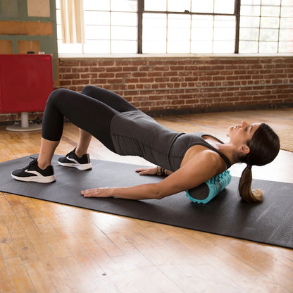Medium Density Massaging Foam Roller for Myofascial Self Release and Deep Tissue Massage - Aqua